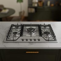 30 inch Gas Cooktop with 5 Sealed Burners, Stainless Steel Drop-in Stove Top, Dishwasher Safe Cast Iron Grates, NG/LPG Convertible, 38K BTU - Image 2