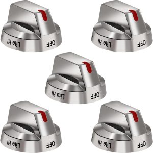 DG64-00473A Burner Control Dial Knob Range Oven Replacement Compatible with Samsung Gas Stove Knob NX58H5600SS NX58F5700WS NX58H5650WS NX58J7750SS NX58M6850SS （5pcs）.