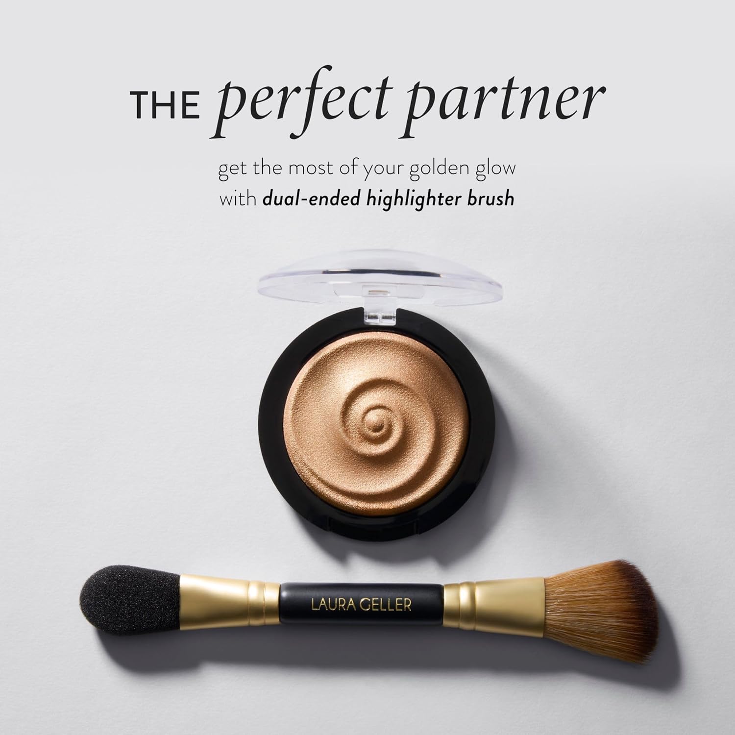 LAURA GELLER NEW YORK Baked Gelato Swirl Illuminator, Gilded Honey - Back from the Vault - Image 7