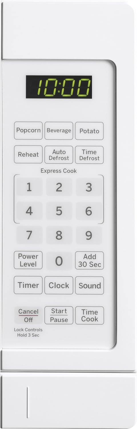 GE Countertop Microwave Oven | 0.7 Cubic Feet Capacity, 700 Watts | Kitchen Essentials for the Countertop or Dorm Room | White - Image 3