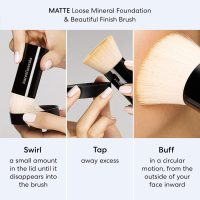 bareMinerals Original Matte Loose Powder Foundation SPF 15, Clean Mineral Powder Face Makeup, Sheer-to-Full Coverage, Reduces Shine, Talc-Free, Non-Comedogenic, Vegan - Image 8