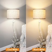 Lamp Shades Set of 2, Drum Lampshades 13" Top x 13" Bottom x 10" High with Spider Fitter, Large Replacement Lamp Shades for Table Lamps, Floor Lamps, Easy Assembly Required (2, Beige) - Image 4