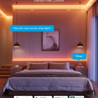 Govee COB LED Strip Light Pro, LED Lights for Bedroom Compatible with Alexa, Google Assistant and Matter, RGBICW Light with Warm White, Smart Strip Light, LED Lights for Bedroom, Color Changing, 9.8ft - Image 7