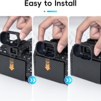Soft Silicon Camera Viewfinder Eyecup Eye Cup Eyepiece Replacement for Sony Alpha A1II A7R V A7RV A7R5 A7 IV A7M4 A7IV A9III A1 II A7S III A7SIII A7S3 ILCE-7SM3 EVF Eyeshade Replaces Sony FDA-EP19 - Image 5