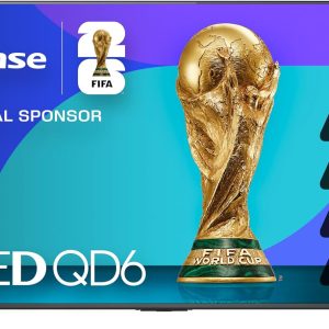 Hisense 75" Class QD6 Series (75QD6QF, 2025 Model) QLED 4K UHD Smart Fire TV, Voice Remote with Alexa, Dolby Vision, Dolby Atmos, Motion Rate 120, HDR 10+, Game Mode Plus, MEMC, VRR, ALLM