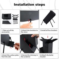 Rocket Stove Wood Burning Camp Stove Rocket Stove for Cooking Portable Wood Mini Burning Stove, Fire Camping Stove for Cooking backyard cooking Camping grill outdoor events BBQ Comes with storage bag - Image 7