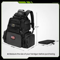 TIDEWE Tactical Range Backpack Bag for Gun and Ammo with Pistol Case - Image 6