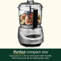 Cuisinart Mini-Prep Plus Food Processor, 24-Ounce Mini Food Processor to Chop Herbs, Vegetables, and Hard Cheese, 24-Ounce Work Bowl, Reversible Stainless Steel Blade, DLC-2ABC, Brushed Chrome/Nickel - Image 3
