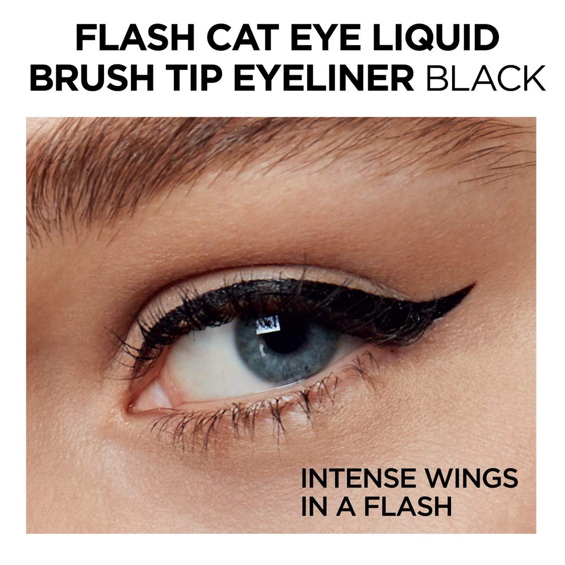 L'Oreal Paris Makeup Infallible Flash Cat Eye Waterproof Liquid Eyeliner, Black, 0.44 oz. - Image 11