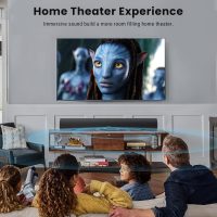 Sound Bar, Bestisan 80W Home Theater Soundbar System with HDMI-ARC Function, Wired and Wireless Bluetooth 5.0 Audio Speaker (Treble/Bass Adjustable,34-Inch, Wall mountable) - Image 6