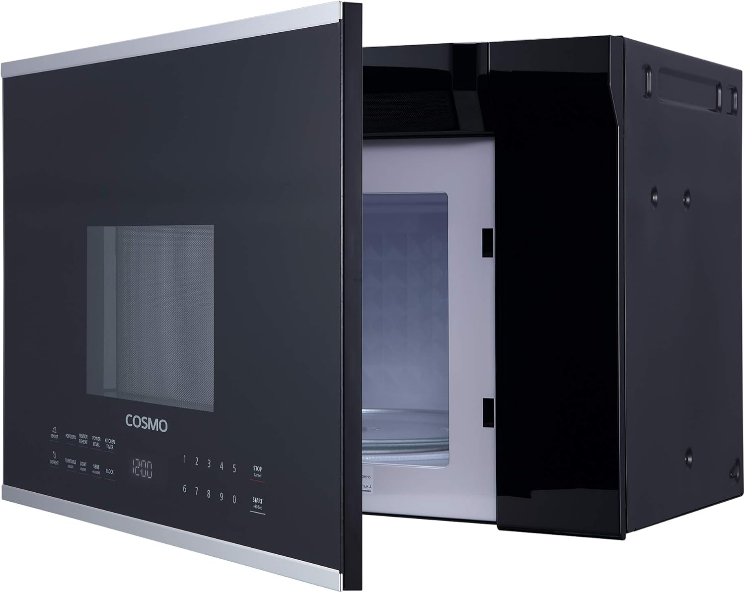 COSMO COS-2413ORM1SS 24 in. Stellar Collection 1.34 cu. ft. Over the Range Microwave in Stainless Steel with Vent Fan - Image 8