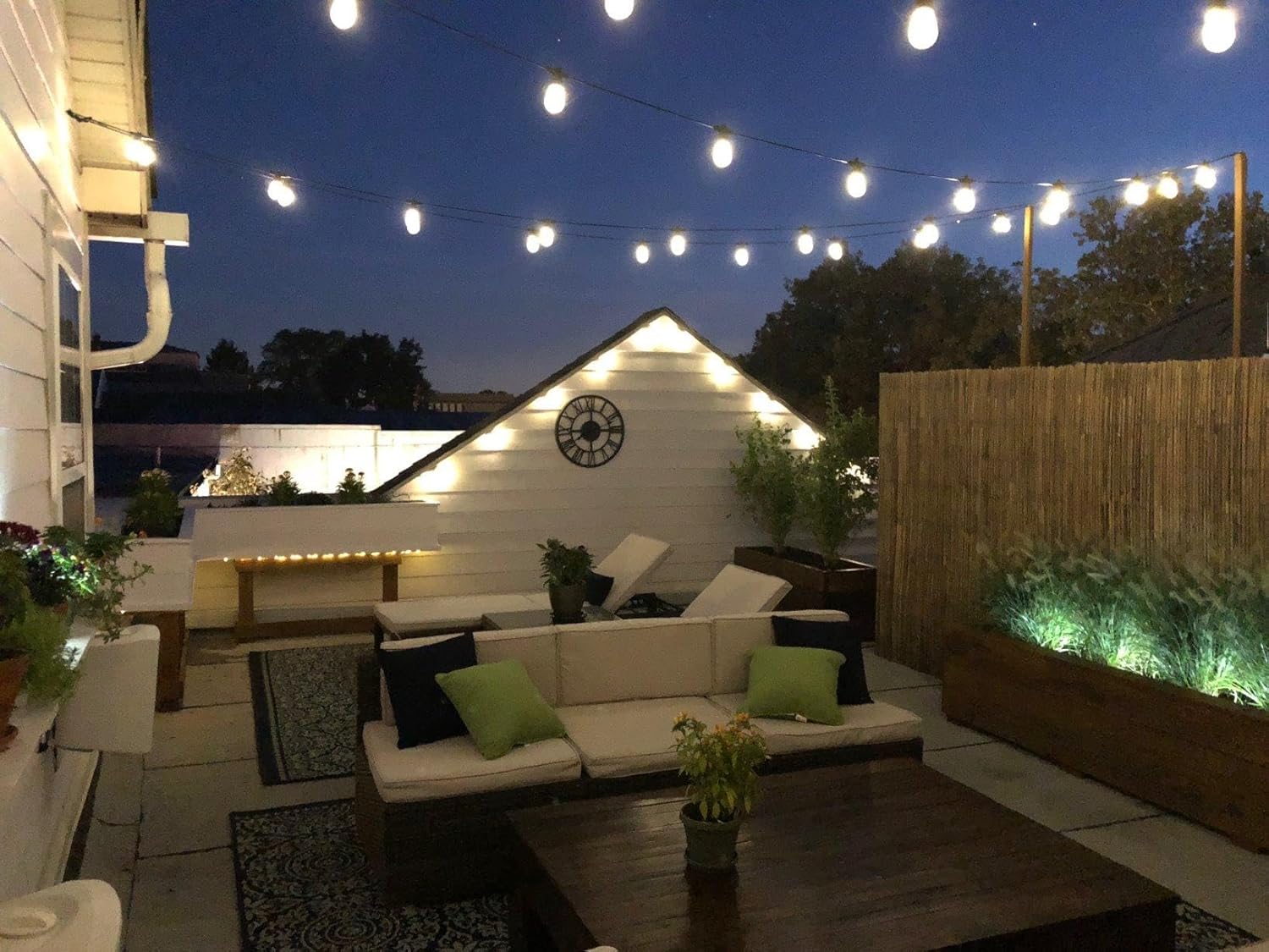 Brightech Ambience Pro Solar Powered Outdoor String Lights -27 ft Commercial Grade Waterproof Edison Patio Lights, Shatterproof LED String Lights for Outside, Porch - 12 Bulbs, 1W Soft White - Image 8