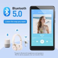 AGPTEK 96GB MP3 Player with Bluetooth and WiFi, T08X 4'' Android 14 MP4 Music Player with Spotify, Audible, APP Store, Up to 1TB, Black - Image 5