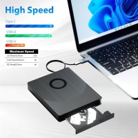 External Blu Ray Drive, 8 in 1 USB Blu-ray Drives External for Laptop, External DVD Player Support 100G Disc 3D, USB CD Drive with SD/TF Port HDMI and LAN Interface, CD Burner for Windows XP/7/8/10/11 - Image 4