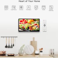 SYLVOX Kitchen TV, Small Smart TV for Kitchen, 15.6 inch 1080P Full HD Under Cabinet TVs, Google Smart Television with Voice Remote Control WiFi Bluetooth Chromecast 2 Speakers, Compact & Foldable - Image 5