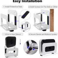 Adjustable Cable Box Wall Mount Or VESA Mount Behind The Monitor, for Mac Mini,Switch,Roku,Mini PC,Routers, DVD Players, Streaming Media Player and More (Thickened Metal) - Image 5