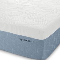 Amazon Basics Memory Foam Mattress, Medium Firm, Cooling Gel, Queen Size Mattress, CertiPUR-US® Certified Foam, 80 x 60 x 12 inches, White/Gray - Image 3