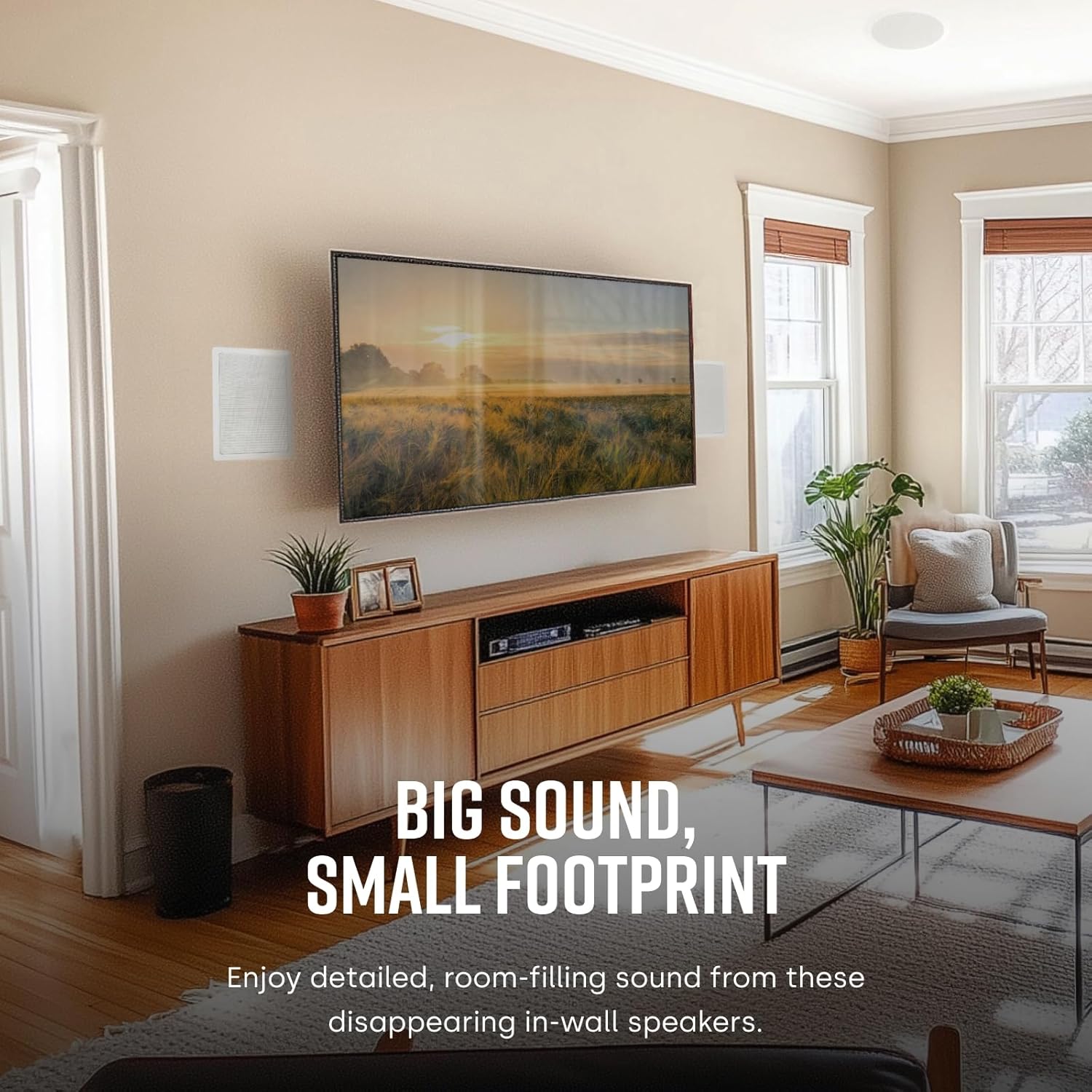 Polk Audio RC55i 2-Way Premium in-Wall 5.25" Home Stereo Speakers (Pair) | Perfect for Damp and Humid Indoor/Outdoor Placement - Bath, Kitchen, Covered Porches (White, Paintable Grille) - Image 3