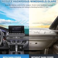 FIILINES Dash Cover for Honda HR-V 2023-2026 HRV, Dashboard Mat HRV Accessories Mesh Dash Mat Sunshade Nonslip Protector No Glare Black - Image 5
