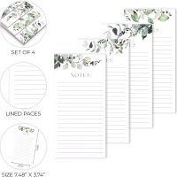 Beautiful Magnetic Notepads for Fridge - Set Of 4 Modern Note pads With Lined Pages to Easily Write Notes & Make Grocery/Shopping Lists - The Perfect To Do Pad w/ Strong Magnets for Your Refrigerator - Image 5