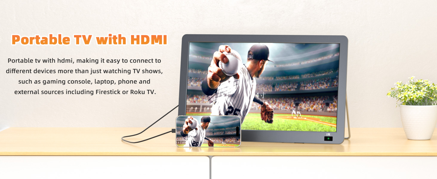 hdmi portable tv