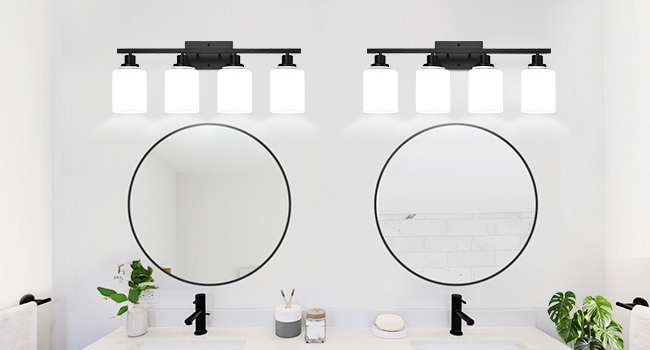 4-Light Bathroom Light Fixtures