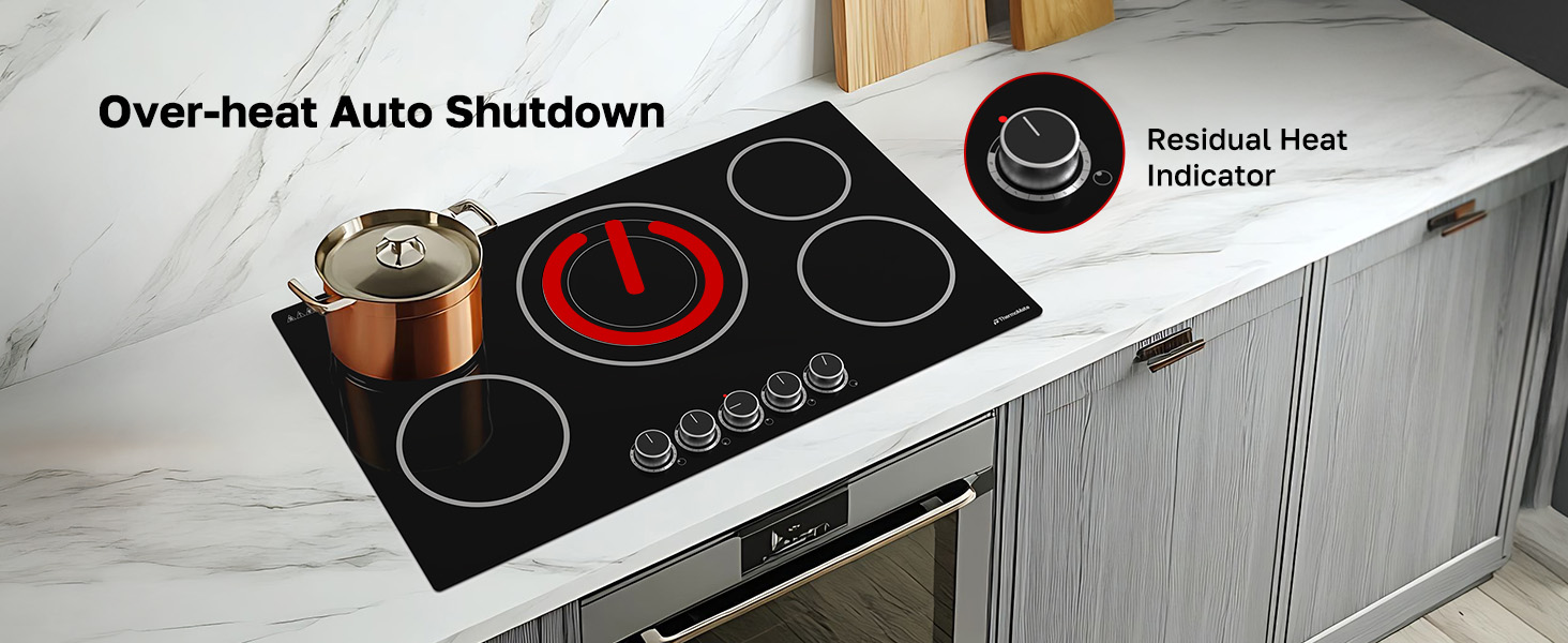 Residual Heat Indicator and Over-heat protection