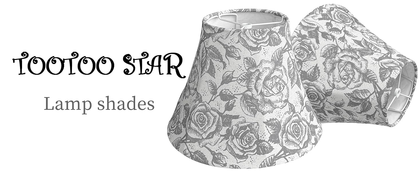 patterned lamp shade