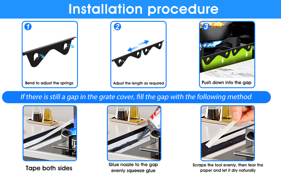 Stainless Steel Stove Gap Covers Filler