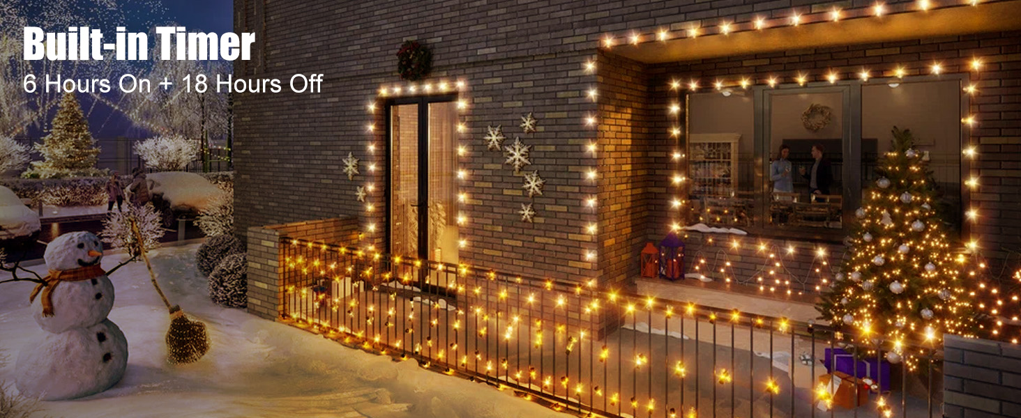 17ft Battery Star String Lights with Remote