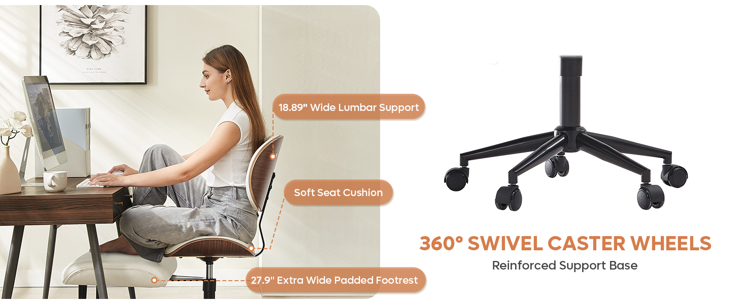 office chair to sit cross legged