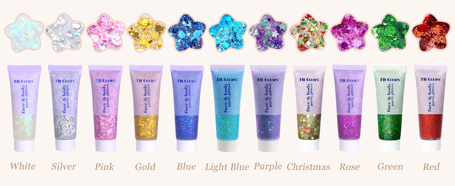 hair glitter gel