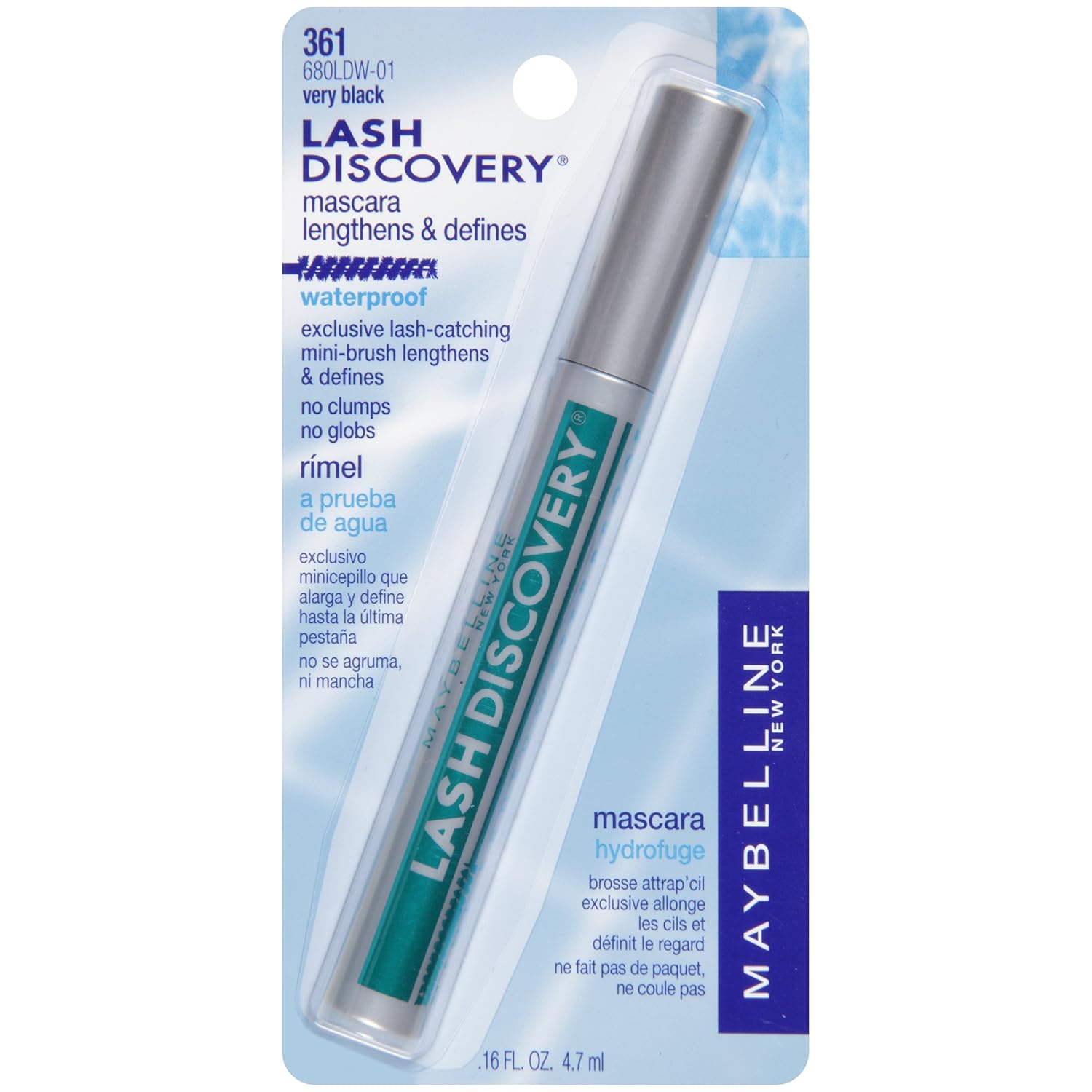 Maybelline New York Lash Discovery Mini-Brush Waterproof Mascara, Very Black, 0.16 fl. oz. - Image 2