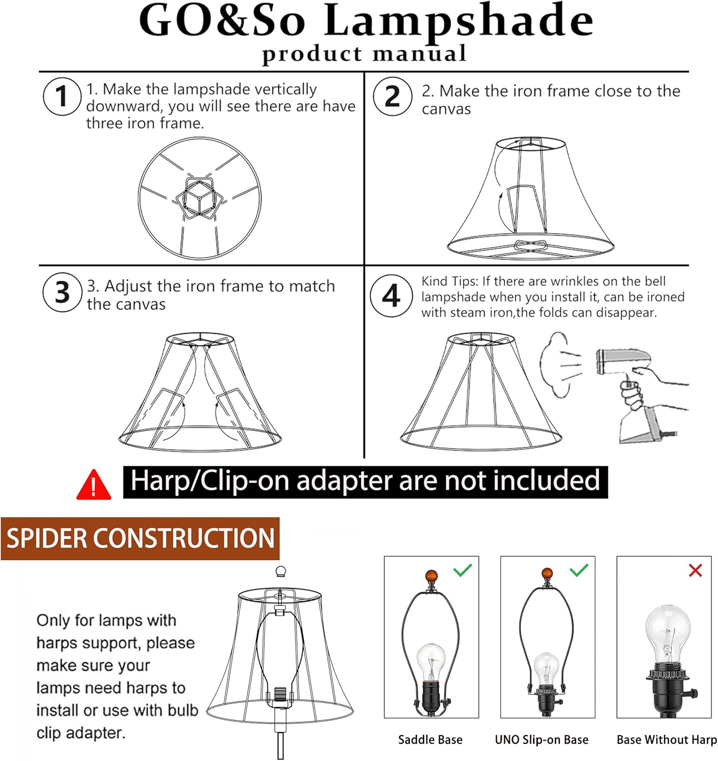 GO&SO 13.2" Medium Burgundy Lampshades Red,Square Cut Corner Lamp Shades for Floor and Table Lamps, 6.5x13.2x10.6", Burgundy, Natural Lampshade Replacement, Easy Assembly Required (Set of 2) - Image 10