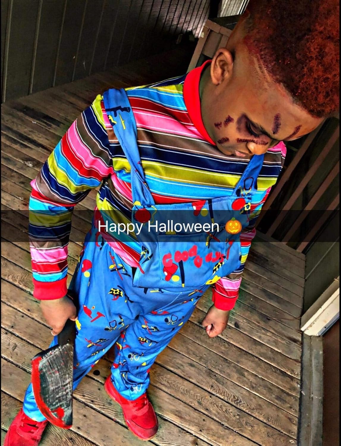 9pcs Halloween zombie makeup Fake Bloody Wound Stitch Scar Waterproof Temporary Tattoo Sticker Halloween Masquerade Prank Makeup Props - Image 7