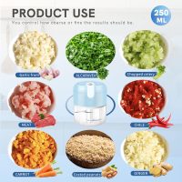 EASYSPEED Electric Garlic Chopper 1Cup, Mini USB Charging Wireless Food Processor with 304 Stainless Steel, 2 Sharp Blades, Portable Kitchen Meat Grinder for Onion, Garlic, Ginger, Baby Food - Image 7