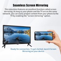 luckyfive CrystalView 24" Android Smart TV | Netflix & Disney+ YouTube Ready | Vibrant FHD Display | Google Play Store | Wi-Fi & Local Channels | HDMI/USB | VESA Mountable - Image 6