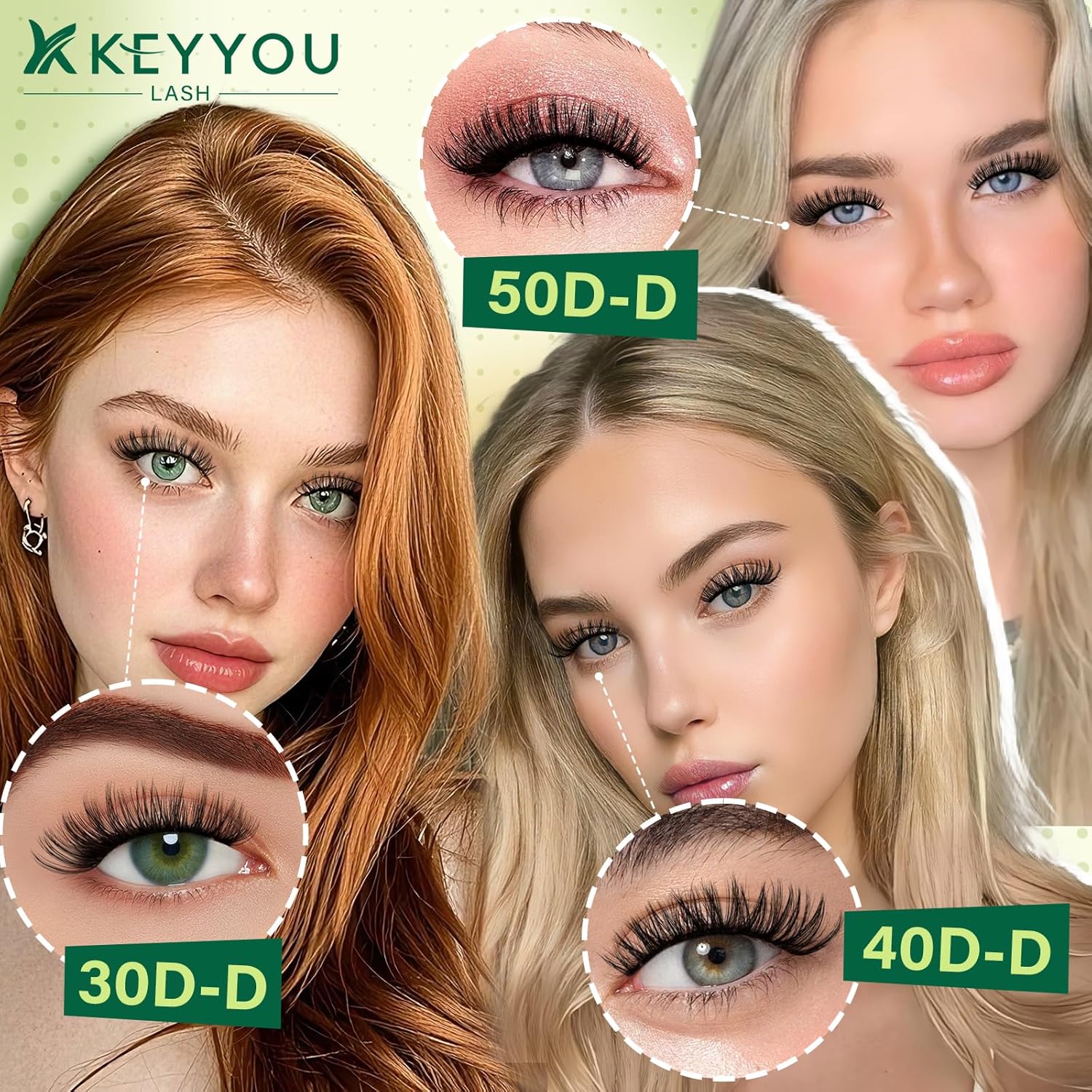 KEYYOU Lash Extension Kit DIY 300Pcs Lash Clusters Eyelash Extension Kit 40D 0.07 D Curl 9-18MIX Lash Clusters Kit with Lash Glue Remover Applicator Easy to Use for Beginners(Kit,40D-D,9-18MIX) - Image 3