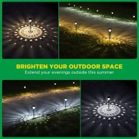 Super Bright Solar Lights, Waterproof 10 Pack, Dusk to Dawn Up to 12 Hrs Solar Powered Outdoor Pathway Garden Lights Auto On/Off, LED Landscape Lighting Decorative for Walkway Patio Yard - Image 3
