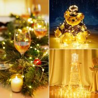 4Pack 80FT 240LED Fairy Lights Battery Operated with Remote & Timer | 8 Modes Twinkle String Lights Battery Powered Indoor Outdoor Waterproof for Bedroom Wedding Classroom Christmas Décor - Image 5