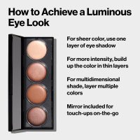 Revlon Crème Eyeshadow Palette, Illuminance Eye Makeup with Crease- Resistant Ingredients, Creamy Pigmented in Blendable Matte & Shimmer Finishes, 710 Not Just Nudes, 0.12 Oz - Image 5