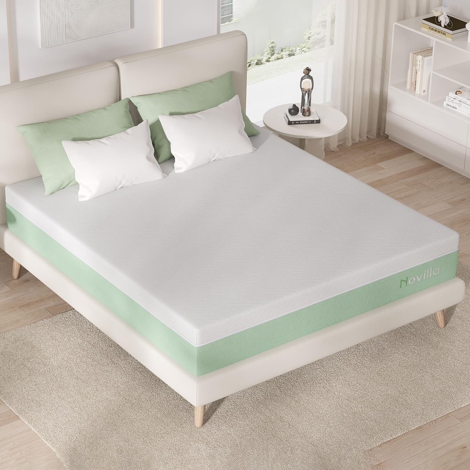 Novilla 10 Inch King Mattress, Gel Memory Foam Mattress King Size in a Box for Pressure Relieving & Back Support & Cool Night Comfort, CertiPUR-US Certified - Image 2