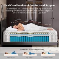 BedStory Firm King Size Mattress 14 Inch, Luxury Hybrid Mattress in a Box for Zoned Pressure and Pain Relief, Signature Collection Deep Sleep Mattresses, Forever Warranty,365 Nights Trial - Image 5