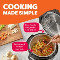 Instant Pot Duo Plus 9-in-1 Multicooker, Pressure Cooker, Slow Cook, Rice Maker, Steamer, Sauté, Yogurt, Warmer & Sterilizer, Includes App With Over 800 Recipes, Stainless Steel, 6 Quarts - Image 7