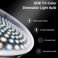 NiceVeedi Bi-Color Photography Lighting Kit, 20" Softbox Lighting Kit with 85W LED Bulbs 3000K-6000K & Remote Control, Studio Light for Photography Video Record TikTok YouTube Live Streaming - Image 4