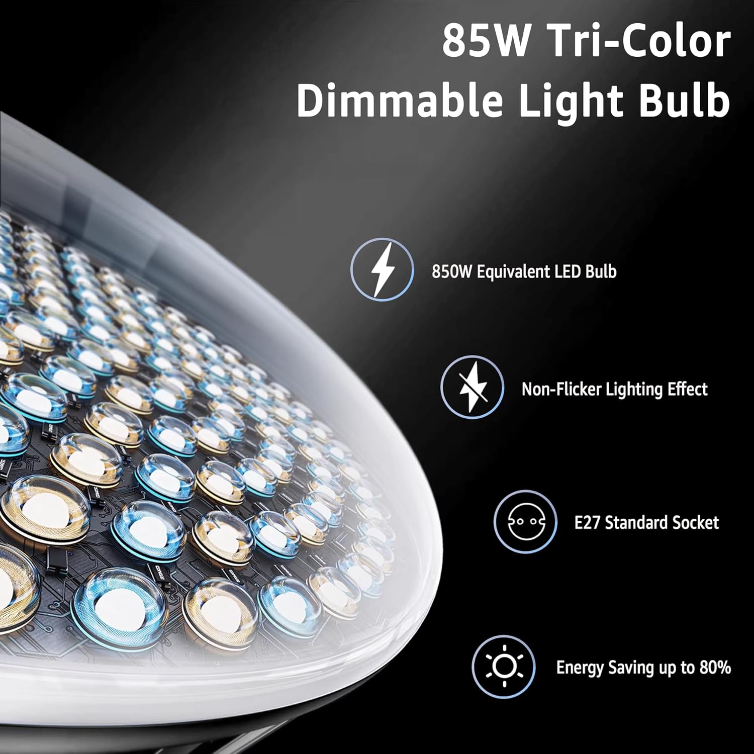 NiceVeedi Bi-Color Photography Lighting Kit, 20" Softbox Lighting Kit with 85W LED Bulbs 3000K-6000K & Remote Control, Studio Light for Photography Video Record TikTok YouTube Live Streaming - Image 4