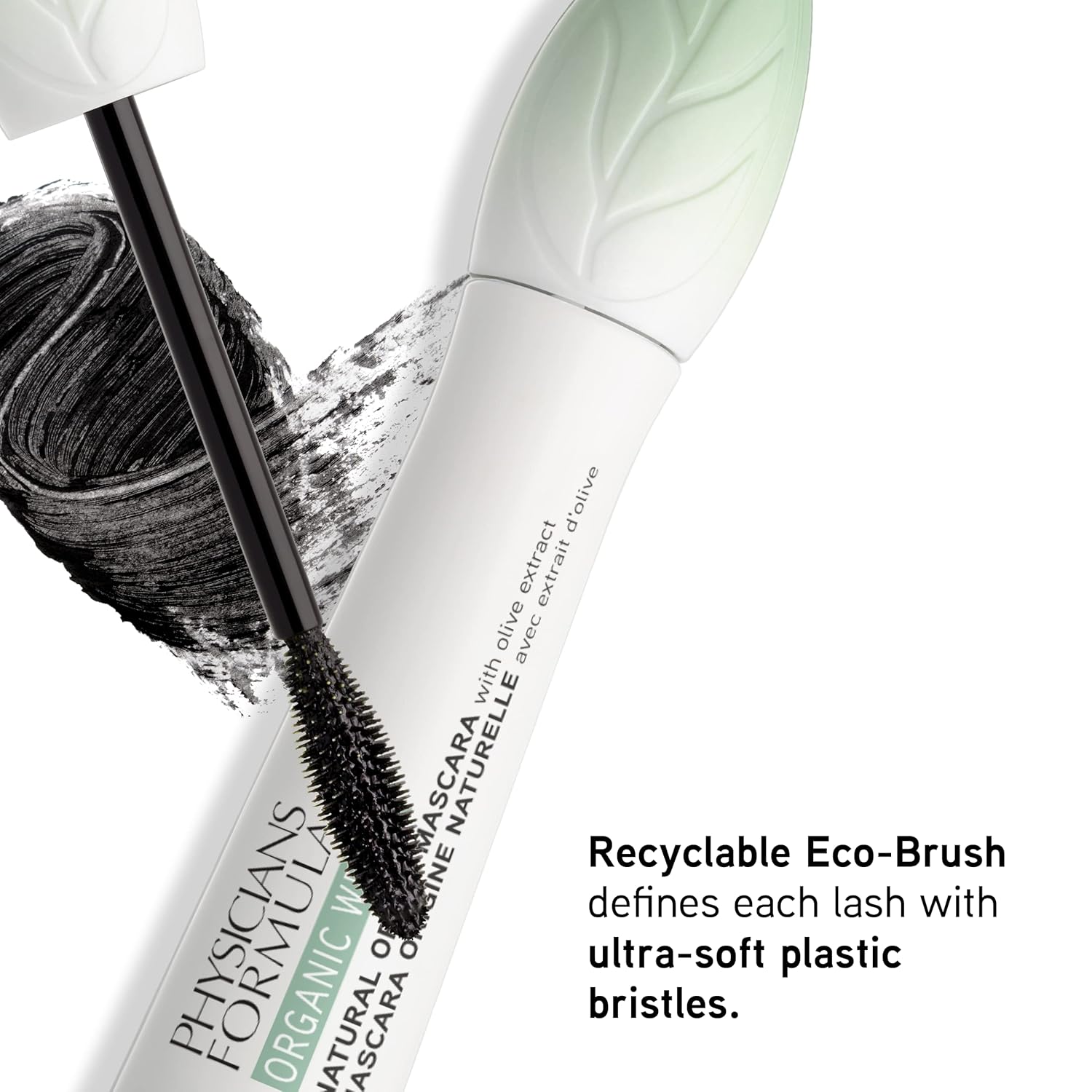Physicians Formula Organic Wear Lash-Boosting All Natural Mascara, Lifts, Lengthens, For Sensitive Eyes, Dermatologist Tested - Natural Origin Black - Image 7