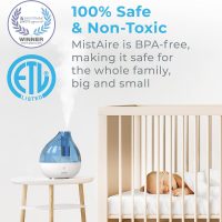 Pure Enrichment MistAire Ultrasonic Cool Mist Humidifier - Quiet Air Humidifier for Bedroom, Nursery, Office, & Indoor Plants - Lasts Up To 25 Hours - Image 4