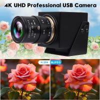 HDMI 60fps USB Camera 4K High Speed Camera USB3.0 HDMI Simultaneous Output Camera 2.8-12mm 4X Manual Zoom Lens H.264 Close-up USB Video Camera for TV Projector Monitor Industrial Application - Image 5