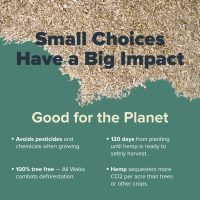 All Walks 18.5 Liter 100% Natural Hemp Bedding - Odor Control, Dust-Free, Chemical-Free, for Chicken Coops, Hamsters, Rabbits & Small Animals, Biodegradable, Made in USA, Highly Absorbent - Image 5